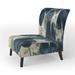 Slipper Chair - Ivy Bronx 21" Wide Slipper Chair Polyester in Black/Blue/Brown | 32 H x 21 W x 25 D in | Wayfair 61613831766349969B1838F575ADDE58