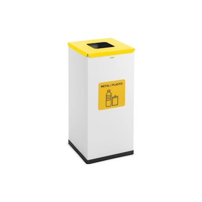 ulsonix Abfalleimer - 60 L - weiß - Wertstoff-Label Image