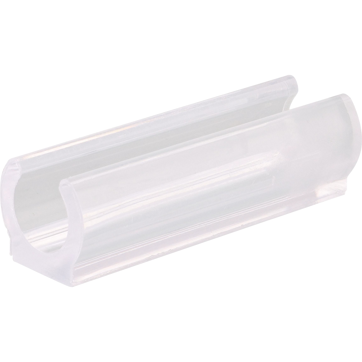 WAGNER Klemmschalengleiter für Rundrohr 4tlg. - 50 x 12/13 x 11/15 mm, Abrieb 4 mm, Kunststoff transparent - 15068099 Image