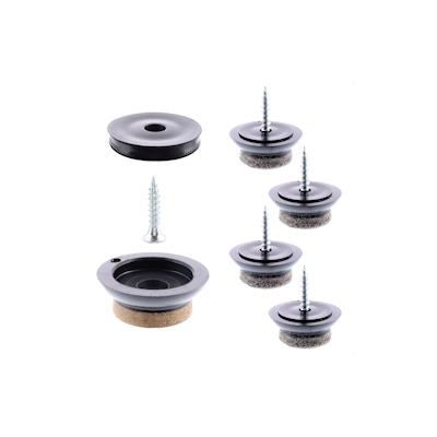 WAGNER QuickClick® Filzgleiter SYNO SLIM - 4x Schraube, je 4x Basis Ø 20 mm & Gleiter Ø 20 mm, DE Ware - 16791499