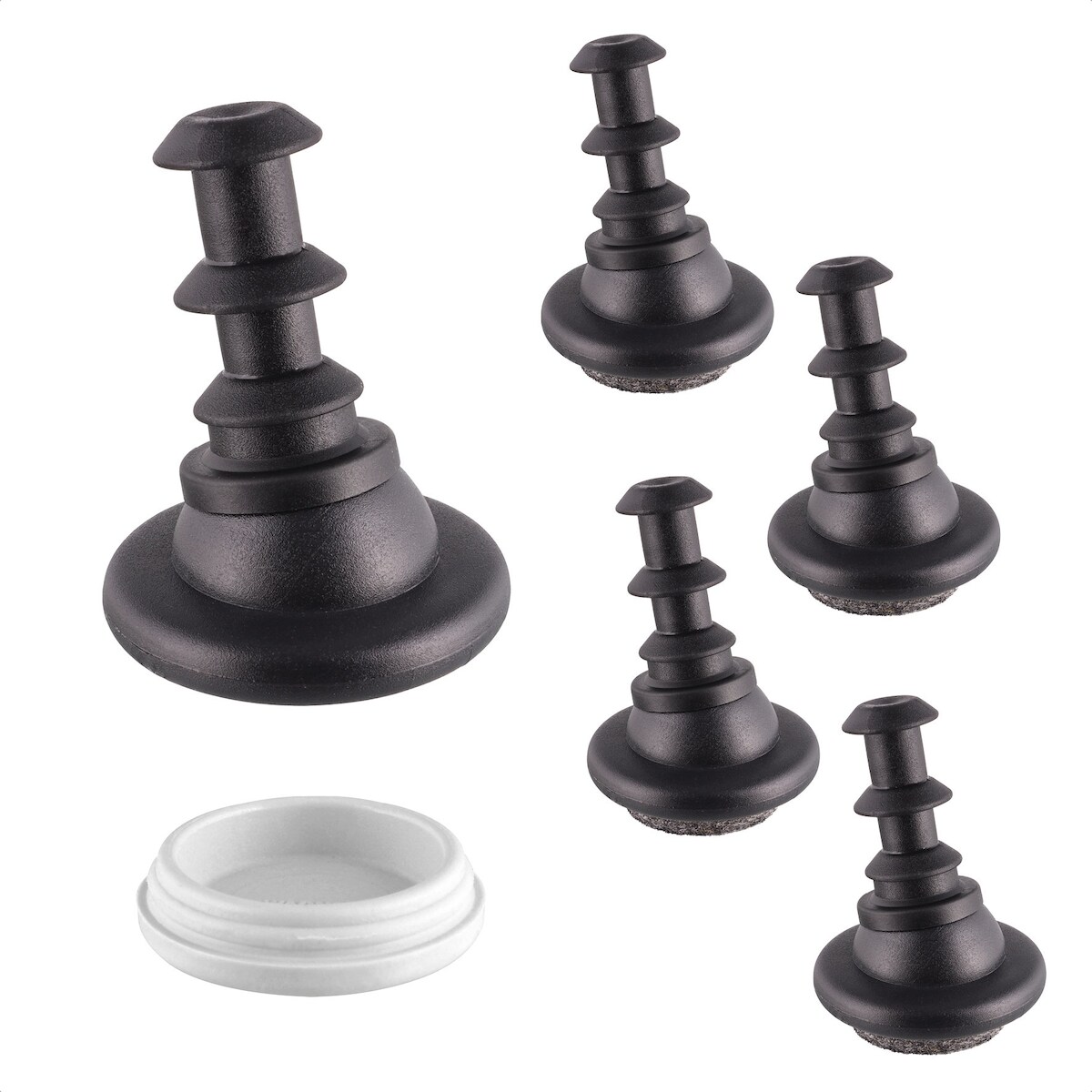 WAGNER QuickClick® 4er-Set Gelenkgleiter zum Einstecken in Rohr Ø 12/16 mm, Kunststoff HYPER Ø 25 mm, DE Ware - 16781100 Image