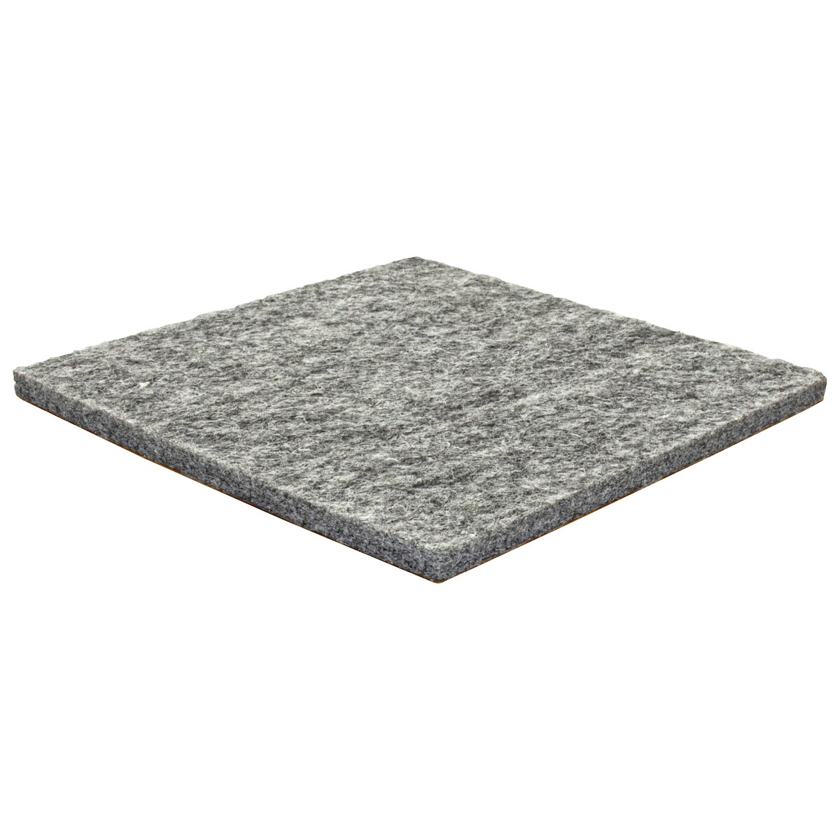 WAGNER Filz Pad - 100 x 100 x 6 mm, selbstklebend, grau, für Filzgleiter, Schutzpads oder zum Basteln - 15120099 Image