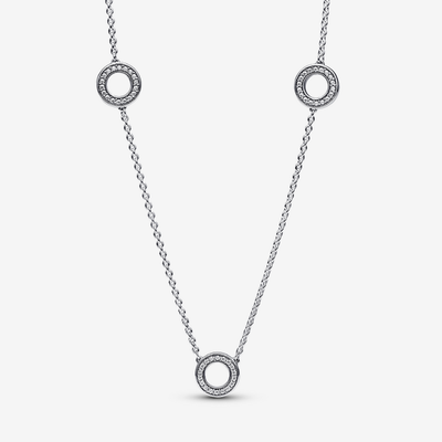 Collier à Chaîne Cercles Pavé