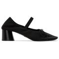 Black Glove Mary Jane Ballet Heels