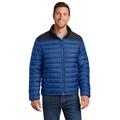 Port Authority J364 Horizon Puffy Jacket in True Blue/Deep Black size 4XL | Polyester/Spandex Blend