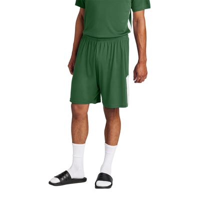 Sport-Tek ST103 Competitor United 7' Short in Forest Green/White size Small | Polyester