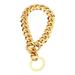 Clearance! MIARHB Stainless Steel Golden Pitbull Pet Large Dog Chain Pet Chain Collar As Shown A9