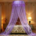 Mesh Hung Dome Mosquito Net Bed Canopy Princess Decor Fits Crib Elegant Lace Mosquito Net