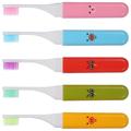 5 Pcs Children s Folding Toothbrush Mini Kids Childrens Travel Toothbrushes for Teeth Accessories