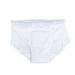 Adult Incontinence Briefs While Lingerie Underwear Mens Washable Urinary Man White