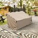 Sorara Patio Sofa Cover - Single Seater Outdoor Sofa Cover Waterproof Lounge Porch Lawn Patio Furniture Covers 34 W x 34 L x 36 H Khaki