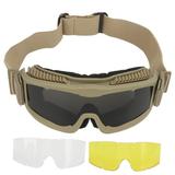 Outdoor Goggles Explosion Proof Safety Glasses with Interchangeable Lenses for Hunting Climbing