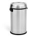 17 Gallon Large Capacity Kitchen Trash Can with Swing Lid Commercial Trash Can Heavy Duty Brushed Stainless Steel Garbage Can 65 Liter Suitable for Kitchen Outdoor Office