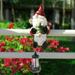 Solar Garden Gnomes Outdoor EC36 Statues Funny Resin Garden Gnomes Statues with Solar Lanterns Ornament for Yard Patio Outdoor Fence Railling Decorations