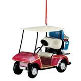 Golf Cart with Cooler Filled with Beer 6 Pack Christmas Holiday Ornament