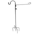 Shepherd Hook Outdoor Flag Stand Plant Hanger Bird Feeders Flagpole Street Light Solar Garden