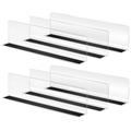 Shelf Divider 6 Pcs with Magnet Supermarket Dividers Drawer Partition Plate Wooden Storage Shelfs Shelves Magnetic Stripe The Pet