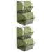 Coffee Pod Storage Box Station 2 Pack Tea Bag Bags Organizer Holder Double-layer Rack