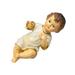 3 Pc The Gift Outdoor Christmas Decorations Baby Jesus Sculptures Jesus Baby Statue Religious Holy Child Ornament Desktop White Resin Baby Boy