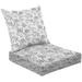 2-Piece Deep Seating Cushion Set Seamless liquid marble texture pattern abstract marble pattern Outdoor Chair Solid Rectangle Patio Cushion Set