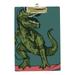 Hidove Acrylic Clipboard Dinosaurs Standard A4 Letter Size Clipboards with Gold Low Profile Clip Art Decorative Clipboard 12 x 8 inches