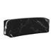 Ocsxa Pu Pencil Pen Case Portable Stationery Bag Big Capacity Pencil Pouch Cosmetic Organizer Bag For Kids Teacher- Black Marble Texture Abstract