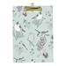 Hidove Acrylic Clipboard Birds Standard A4 Letter Size Clipboards with Gold Low Profile Clip Art Decorative Clipboard 12 x 8 inches