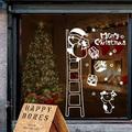 Christmas Decorations Clearance!Tarmeek Christmas Ornaments Merry Christmas Ladder Old Man Scene Removable Wall Sticker Home Decoration Xmas Party Favors Supplies for Home Decor Christmas Decorations