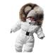 2DXuixsh Leopard Snow Suits Women Girls Jumpsuit Outerwear Hooded Jacket Snowsuit Coat Baby Romper Warm Girls Coat&Jacket Snow Pant 8 Cotton Blend White 80