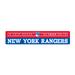 Imperial New York Rangers 5.5'' x 27'' We Cheer Wood Wall Art