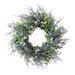 Home Decor Accents Clearance! Artificial Wreath Spring Summer Wreath Artificial Floral Wreath Lavender for Front Door Window Wall Wedding Festival Decor 12 x 12Inch