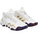 Kansas Jayhawks Team-Issued White Exhibit B Women's adidas Shoes from the Basketball Program