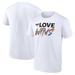 Men's Fanatics Branded White Virginia Tech Hokies Love Wins T-Shirt