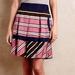 Anthropologie Skirts | Anthropologie Maeve Ellery Skirt 6 Striped Pink Blue A-Line Women's | Color: Blue/Pink | Size: 6