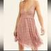 Free People Dresses | Free People Fp One Adella Burnout Slip Mini Dress Pink Sz M | Color: Pink | Size: M