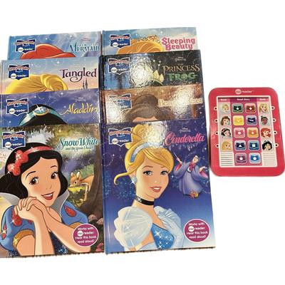 Disney Accents | 2015 Disney Princess Me Reader 2013 Complete 8 Story Book Set Electronic Reader | Color: Tan/White | Size: Os