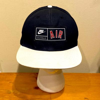 Nike Accessories | Unisex Snap Back Black, White & Red Nike Air Authentic Sportswear Hat Spell Out | Color: Black | Size: Os