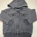Levi's Jackets & Coats | Levi's Hooded Black Denim Zipper Jacket Size 18 Months | Color: Black | Size: 18mb