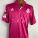 Adidas Tops | Adidas Fly Emirates Real Madrid Jersey Womens Large Pink Shirt Lfp Soccer Futbol | Color: Pink/White | Size: L