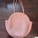 Anthropologie Bags | Anthropologie Light Pink Woven Round Tote Bag | Color: Pink | Size: Os
