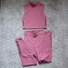 Nike Pants & Jumpsuits | Nike Pro Leggings And Crop Top Set Small | Color: Pink | Size: S