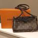 Louis Vuitton Bags | Authentic Lv Pallas Clutch Crossbody- Black Leather /Monogram Canvas | Color: Black/Brown | Size: Os