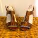 Michael Kors Shoes | New Never Worn Mk Heels. | Color: Black/Brown | Size: 9.5