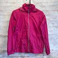 Columbia Jackets & Coats | Columbia Jacket Womens Medium Pink Windbreaker Raincoat Full Zip Hooded Active | Color: Pink | Size: M