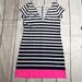 Lilly Pulitzer Dresses | Lilly Pulitzer T-Shirt Dress Navy & White Stripes 100% Pima Cotton Size Small | Color: Blue/White | Size: S