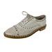 Nine West Shoes | Nine West Garroy Studded Oxford Women's Size 6 Off White Nubuck Shoes | Color: White | Size: 6