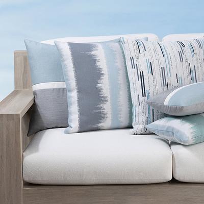 Connective Indoor/Outdoor Pillow Collection by Elaine Smith - Mono, 12" x 20" Lumbar Mono - Frontgate