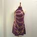 Anthropologie Dresses | Corey Lynn Calter Anthropologie Silk Halter Mini Dress, Size 2 | Color: Gold/Purple | Size: 2