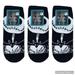 Disney Accessories | Disney Nightmare Before Christmas Women's No Show Socks, Size 4-10 (3 Pairs) | Color: Black/White | Size: 4-10 Womens