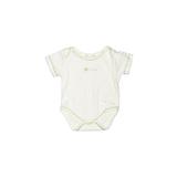 Kissy Kissy Short Sleeve Onesie: Ivory Print Bottoms - Size 0-3 Month